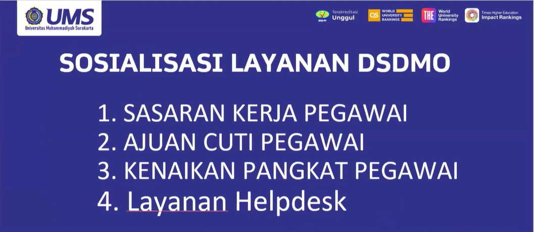 Sosialisasi Layanan DSDMO